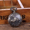 Retro bronze big pocket watch, old-fashioned souvenir, quartz watches, Chinese horoscope