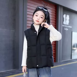 新款儿童马甲宝宝棉服男女童冬装背心冬季外穿立领马甲工厂批发