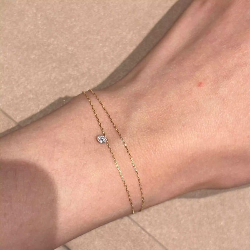 Designer Style 925 Silver Double-Layer Single Diamond Fine Bracelet, 2026 New Hot-Selling Model, Light Luxury, High-End Feel, Niche Hand Jewelry
