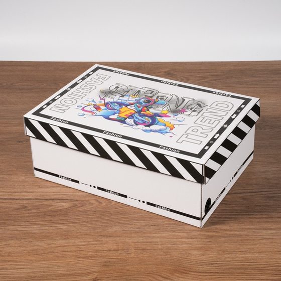 Shoe box carton cover kraft paper packaging box storage box shoe box wholesale box storage paper shoe box in stock