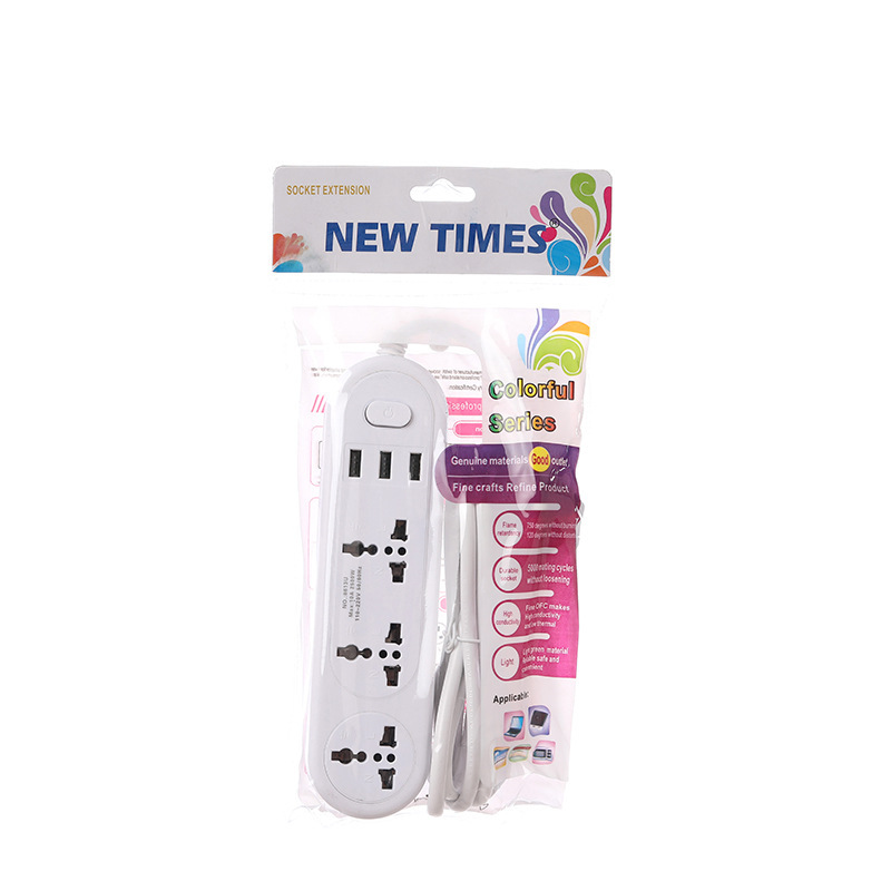 8613U # América del Sur 3USB nueve agujeros placa de conexión de alta potencia enchufe enchufe de conexión enchufe de comercio exterior