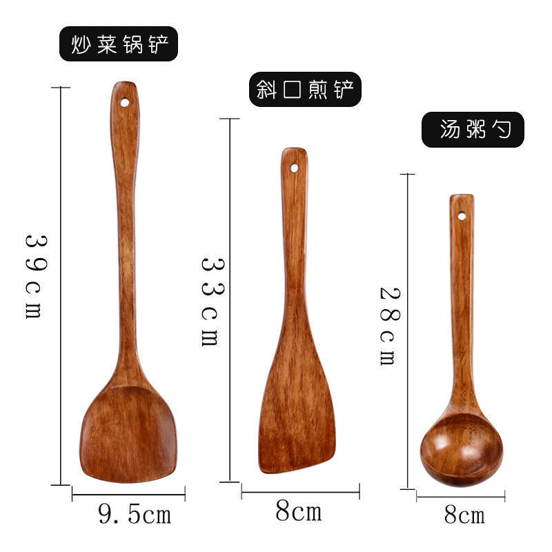 鍋用スパチュラ、ナツメ材スパチュラ、鍋を傷めない長柄木製スパチュラ、ノンスティック専用木製調理用スパチュラ、フライパン用スパチュラ|undefined