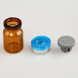 Processing and Customizing 6 ml Control Bottle, Vial and Matching Rubber Stopper, Aluminum Cap, Aluminum Plastic Cap
