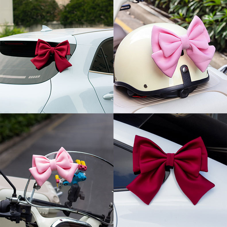 Helmet Decorations, Small Accessories, Electric Vehicle, Motorcycle, Large Universal Modification Parts, Quick-Release Bow