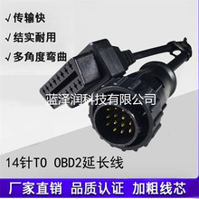 14 P�����܇�� BZNE 14PIN�DOBD2 ĸ�^16PIN �܇�z�y���D�Ӿ�