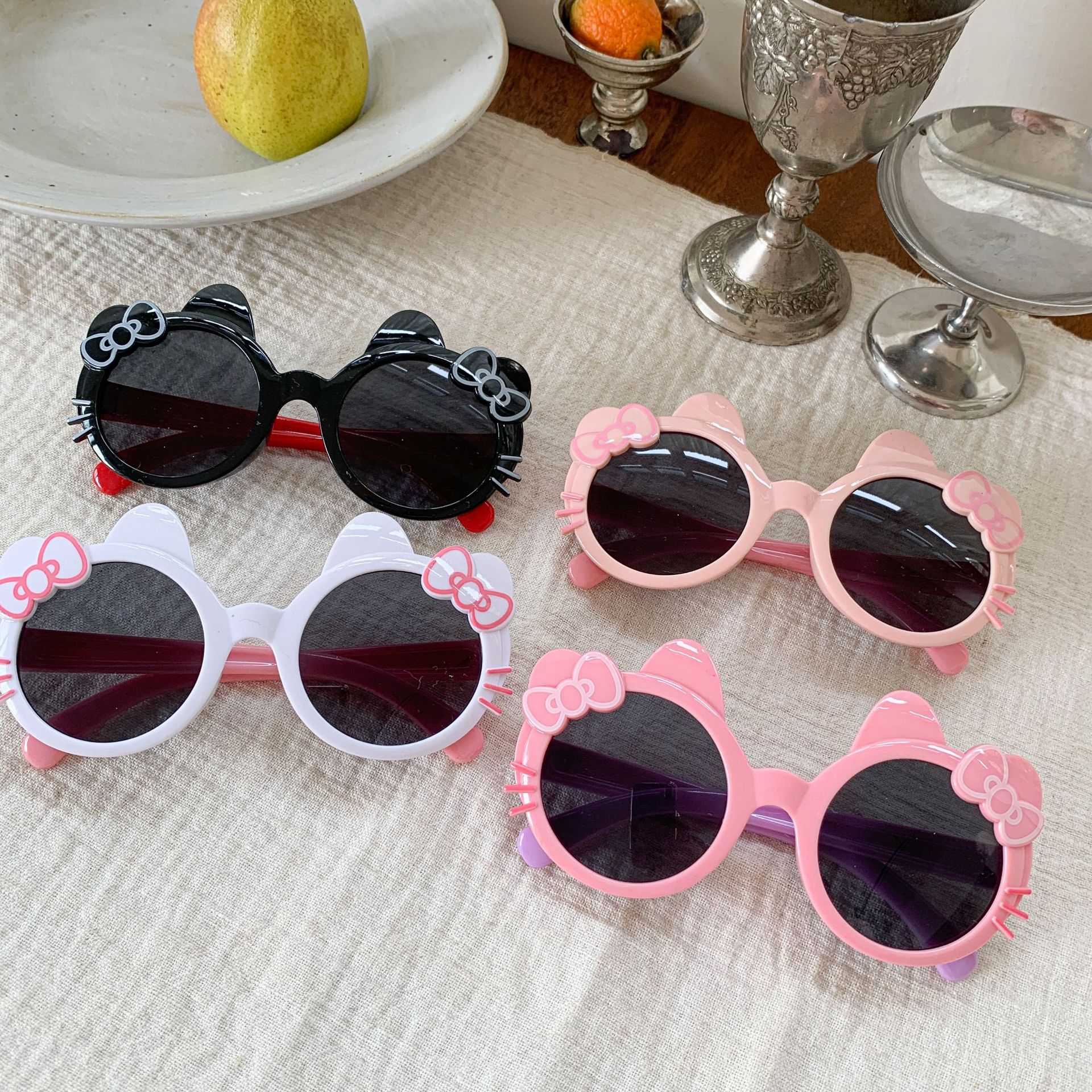 蔗梨童装女童太阳镜夏季2025新款儿童卡通墨镜小女孩宝宝遮阳镜潮