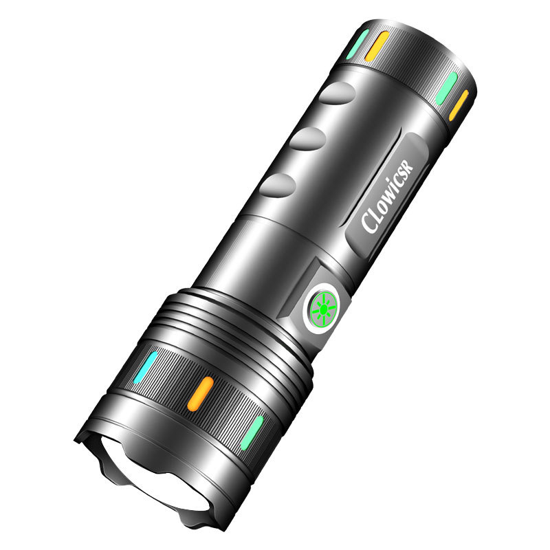 2024 nueva barra de luz luminosa luminosa láser blanco de luz intensa carga USB al aire libre hogar zoom luz de emergencia de trabajo