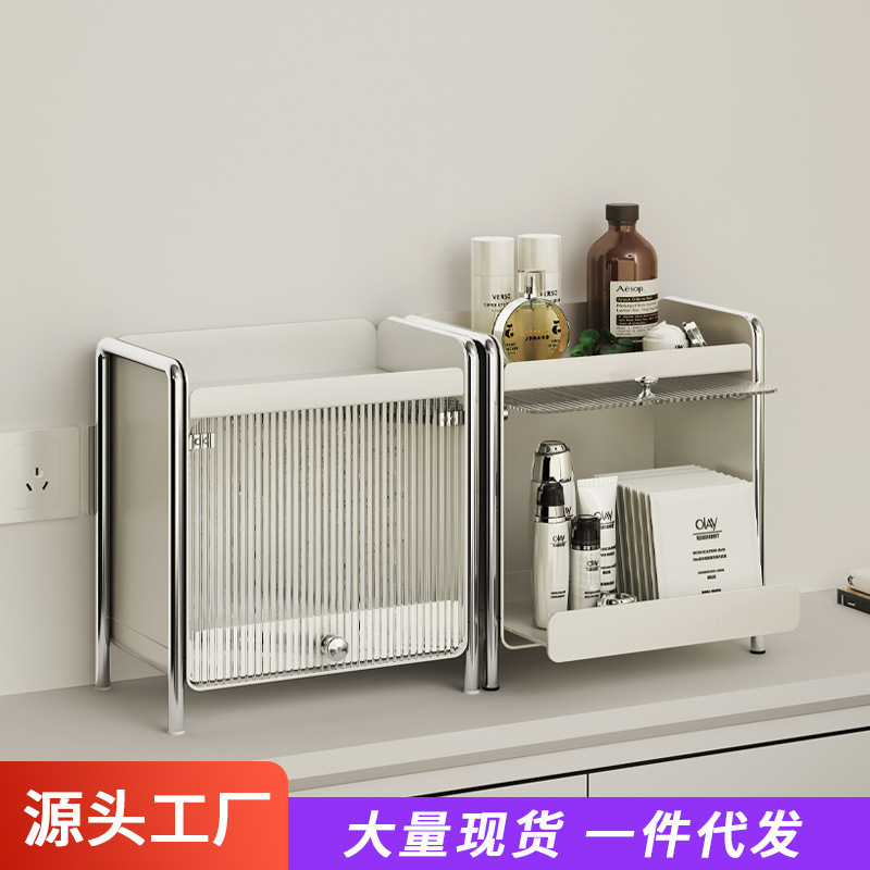 Ins Dustproof Cup Storage Rack, Double-layer Countertop For Water Bar,...