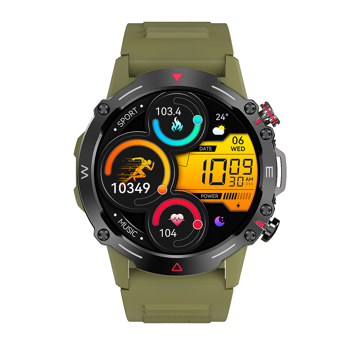 Huaqiang Norte transfronterizo Comercio exterior HK87 reloj inteligente Pantalla de interés siempre brillante contraseña desbloqueo monitoreo Frecuencia Cardíaca calorías NFC