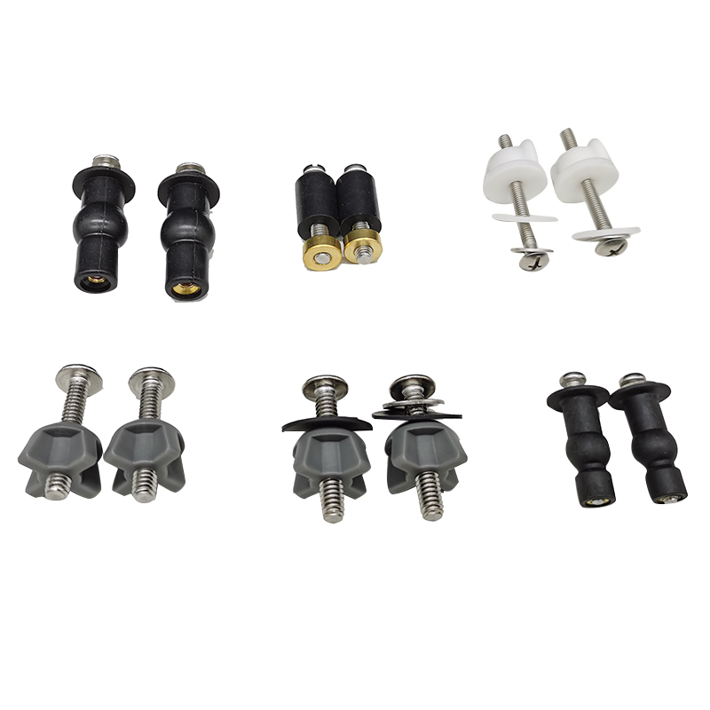 马桶盖安装螺丝盖板 固定配件膨涨螺丝螺母橡胶螺帽阻尼器