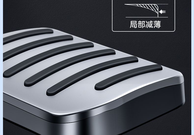 Suitable for Tesla Model Y/Yl Renewal 3 Accelerator Brake Anti-Slip Rest Foot Pedal Aluminum Alloy Decorative Accessories