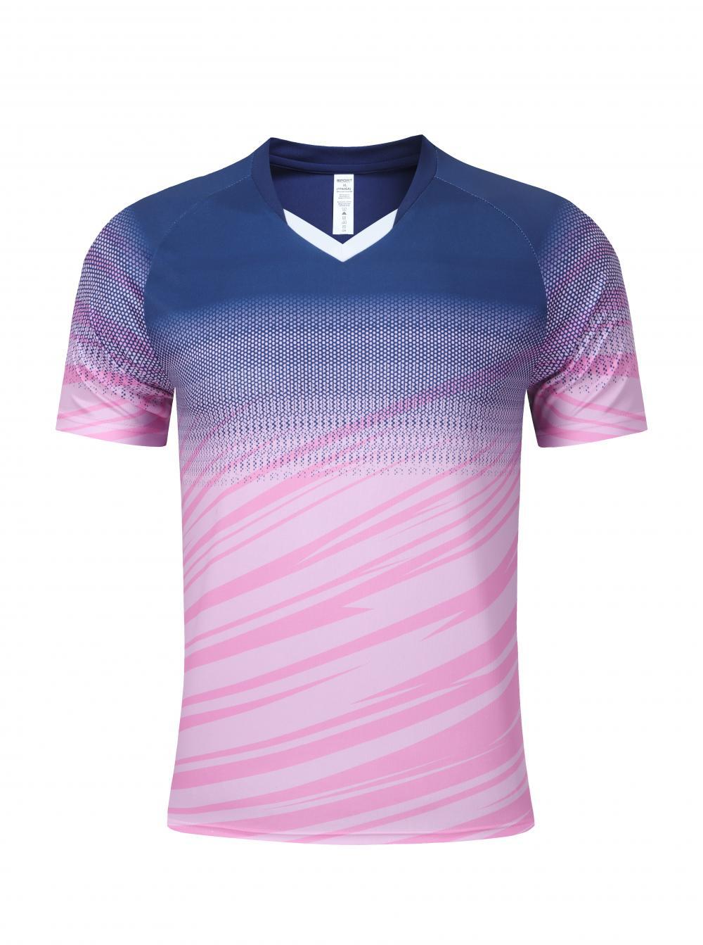 Promoción de chaqueta de bádminton para hombres y mujeres tenis de mesa voleibol V-cuello chaqueta de chaqueta de bádminton de secado rápido transpirable