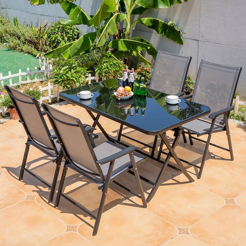 Mesa y sillas al aire libre balcón ocio al aire libre patio cafetería comercial cabina plegable patio comercial