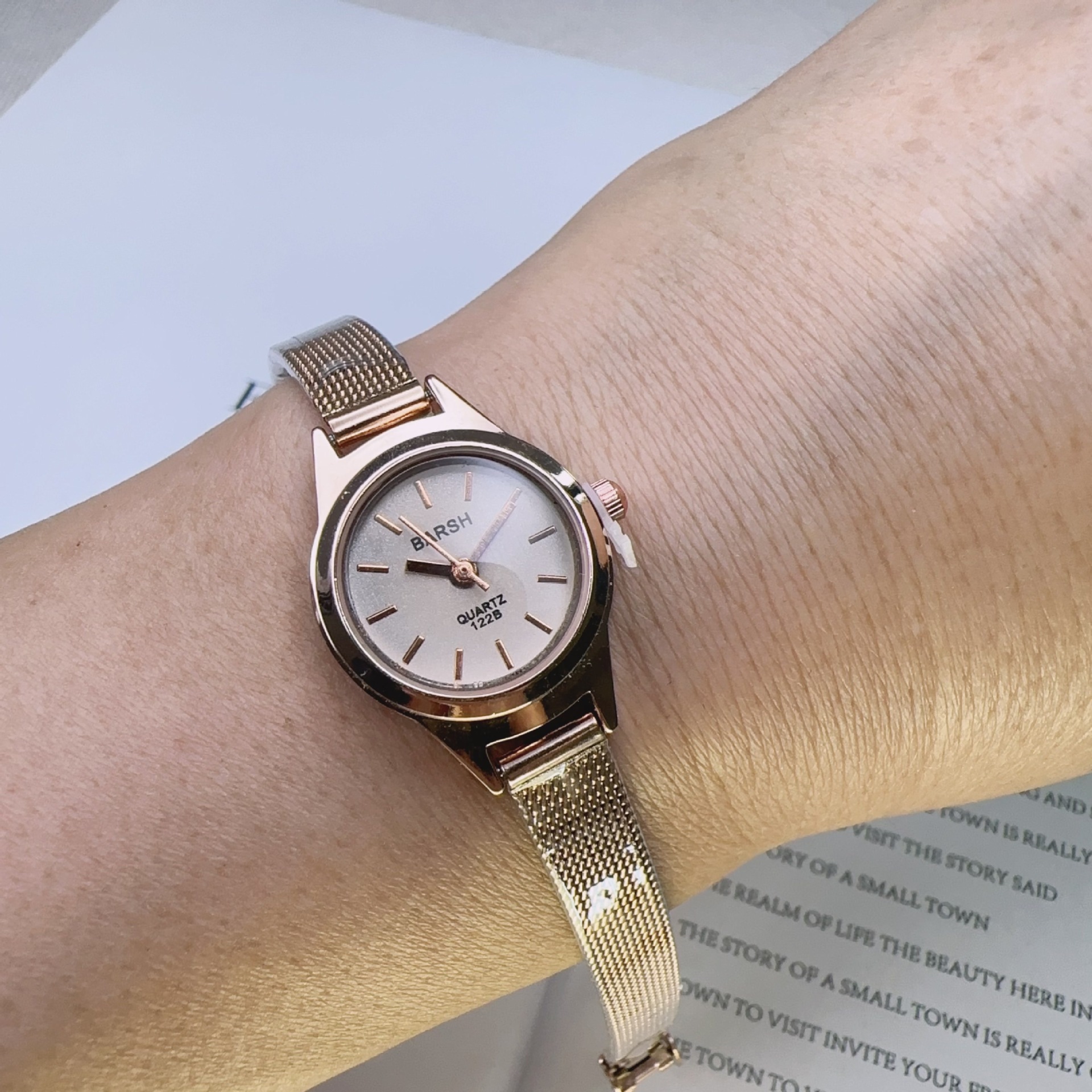 Quartz Movement Casual Solid Color Double Side Snaps Quartz Watch Women's Watches