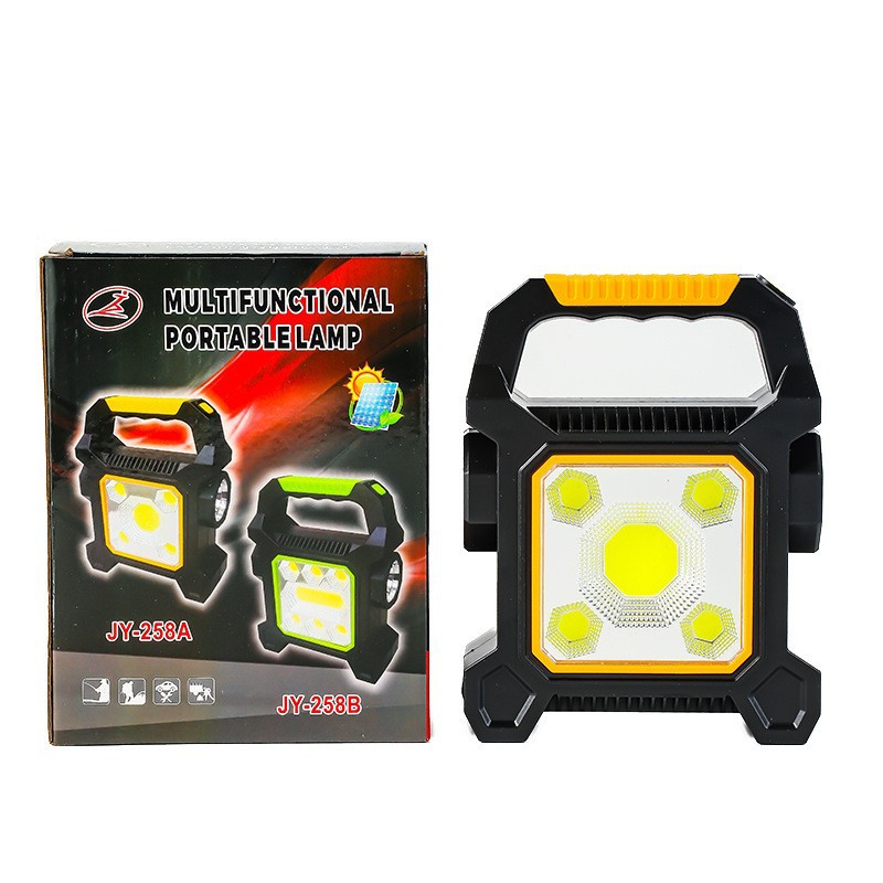 Nuevas luces de emergencia solares solares transfronterizas para uso doméstico al aire libre, iluminación de carga portátil, multifunción portátil