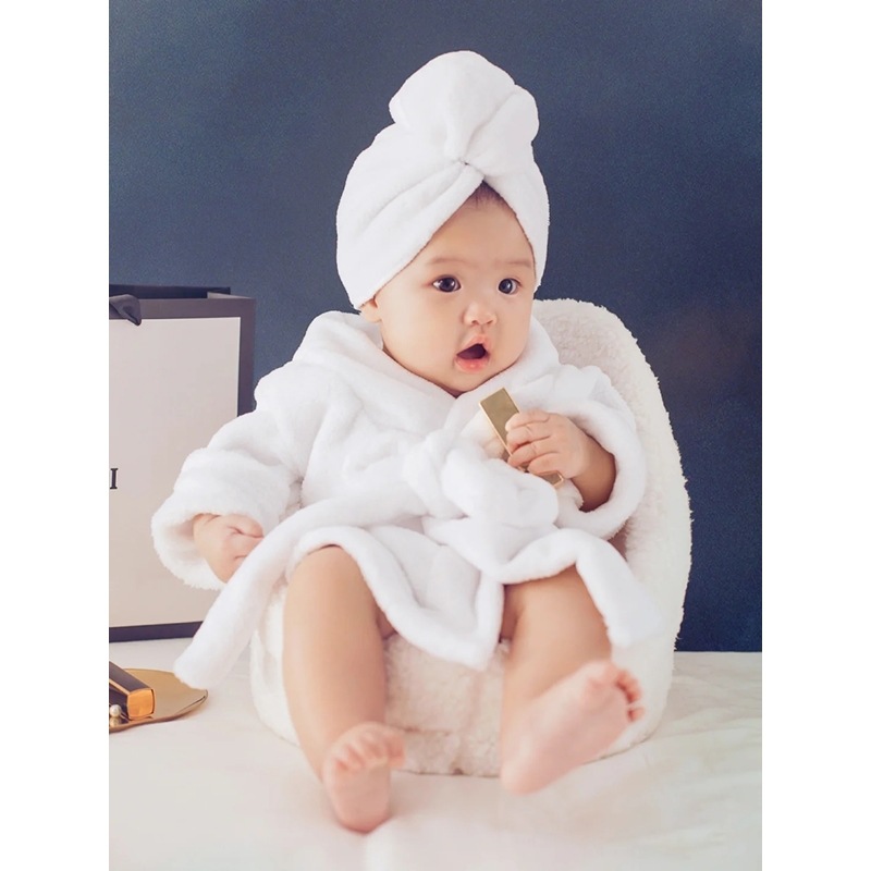 Pañuelo + Albornoz + cinturón