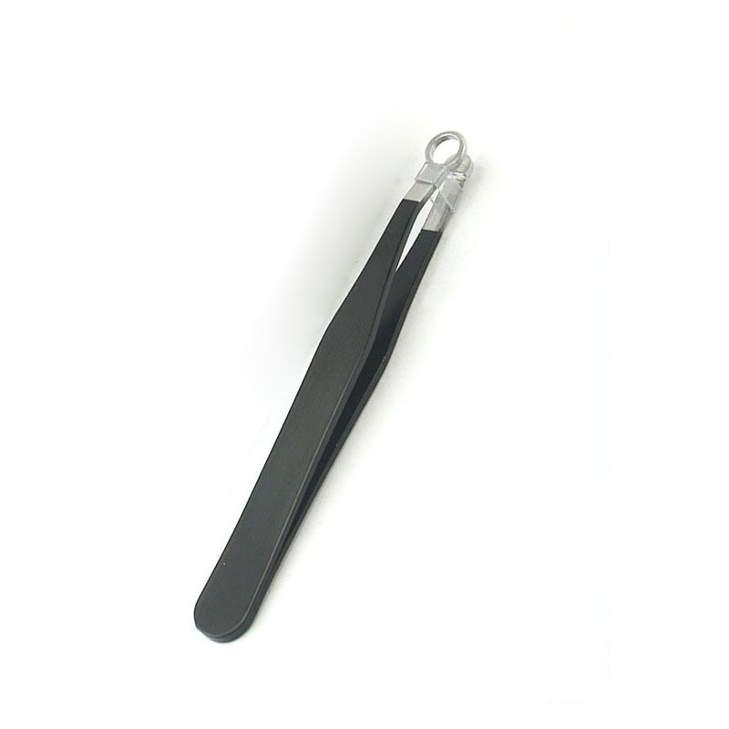 Acero inoxidable cabeza redonda anillo nariz pelo tijeras prensa en forma de nariz pelo clip nariz pelo cuchillo cuero cubierta barba trimmer belleza herramienta