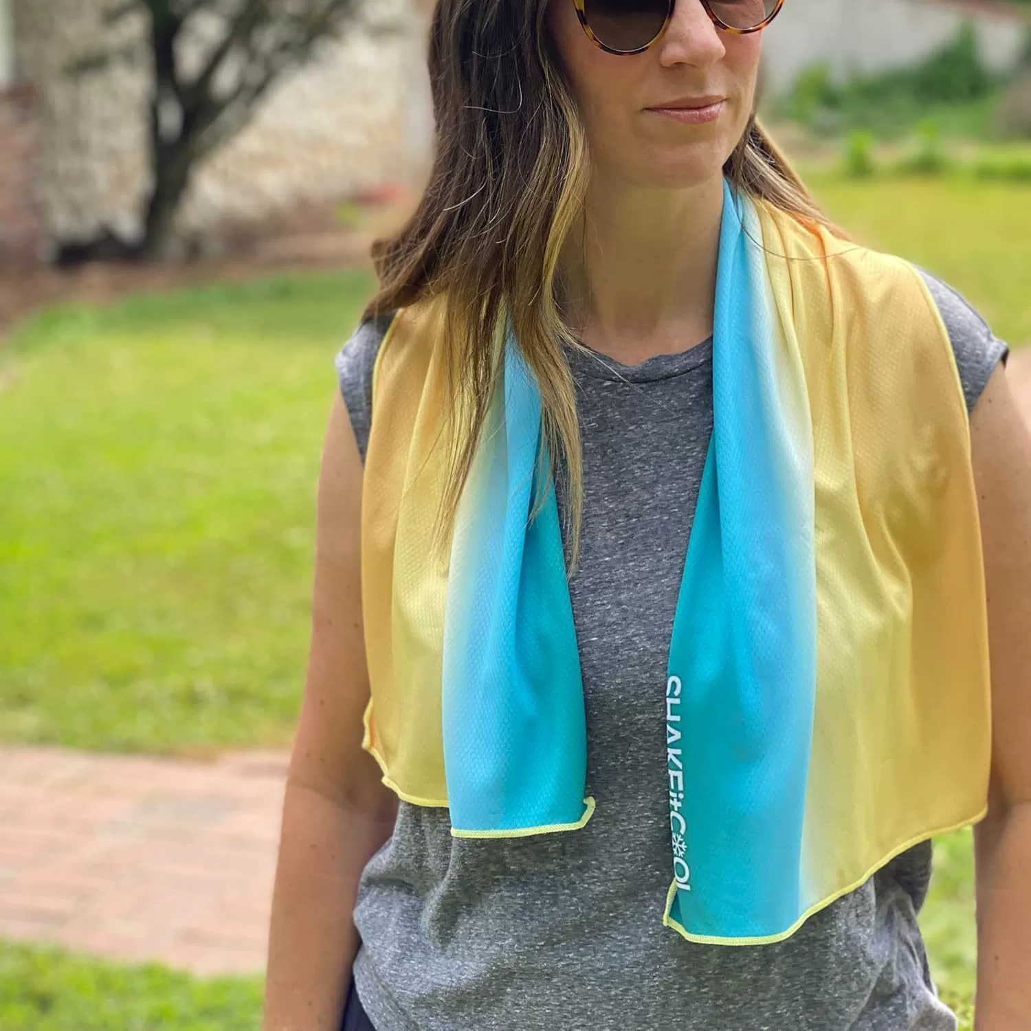 Трансграничная оптовая продажа печатных спортивных полотенец для поглощения пота Бег домашнего йоги полотенце толстый марафон тренажерный зал полотенце