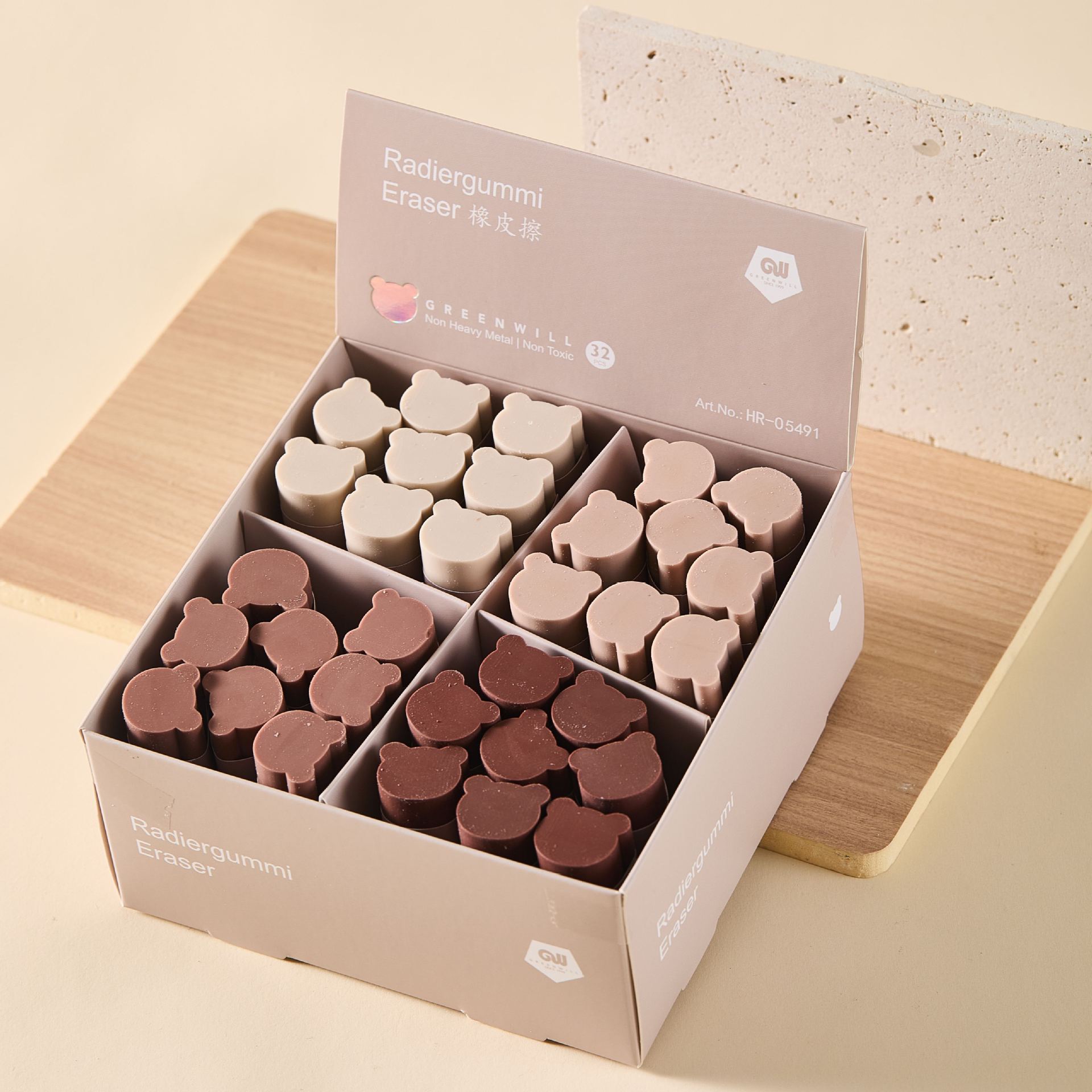 Eraser gradiente oso ECO PVC goma borracha