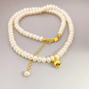 Retro advanced pendant from pearl, necklace, European style, high-quality style, wholesale