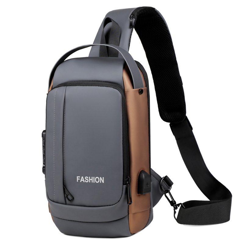 Bolso de hombre bloqueo de contraseña anti-robo bolso de mano de hombre bolsa de alta calidad bolsa de transporte de red transfronteriza bolsa de transporte de hombre bolso de pecho de gran capacidad