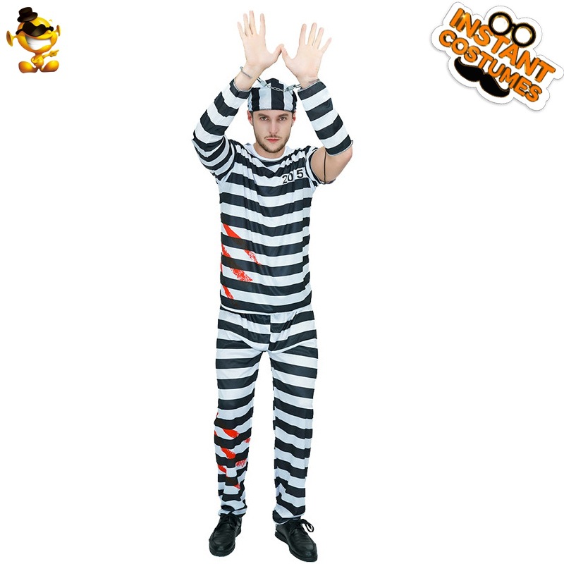 Traje de Halloween traje de la etapa traje de la mascarada Cosplay ropa de fiesta de prisioneros ropa de distribución al por mayor