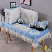 ✅电脑装饰防尘罩蕾丝电脑套台式机电脑蒙田园可爱电脑桌盖布一体