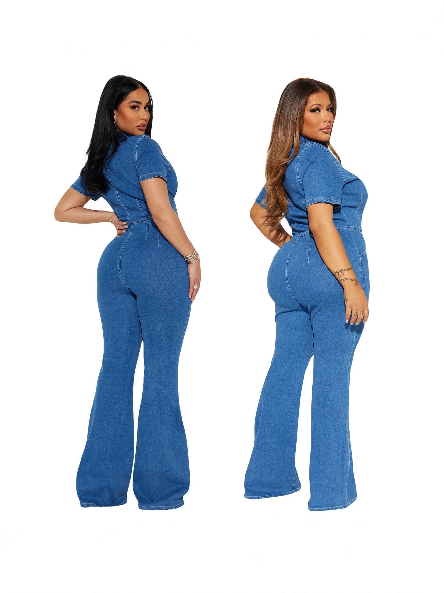 Amazon transfronterizo estilo europeo y americano de moda delgada inins red con el mismo jeans de moda sexy