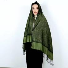 新秋季披肩女士包裹温暖围巾跨境款设计女性提花围巾Viscose长巾