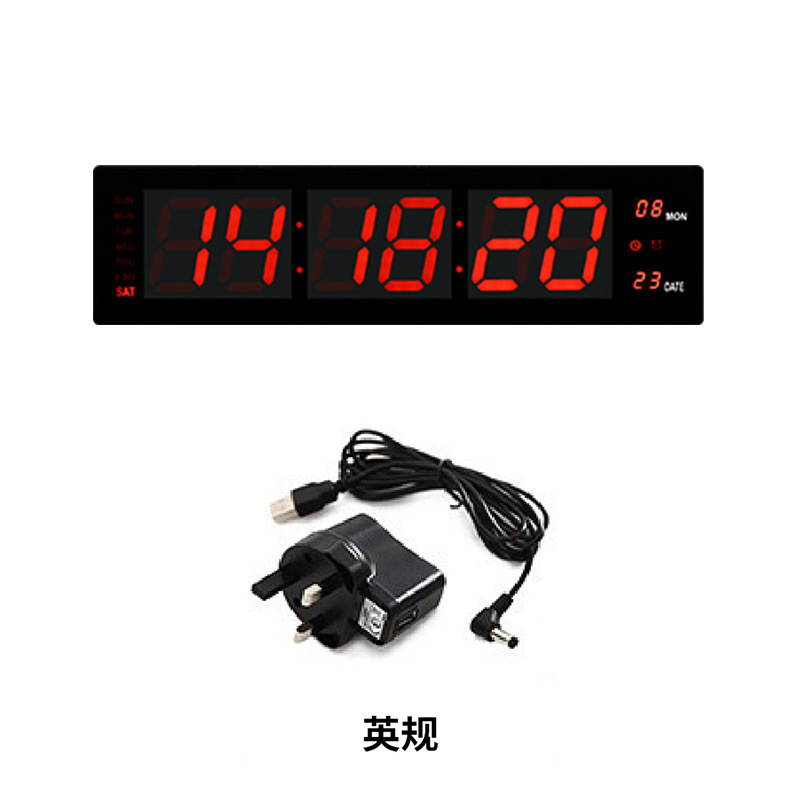 現代壁掛け時計デジタルledデジタル電子時計寝室客間万年暦時計時計目覚まし時計卸売り|undefined
