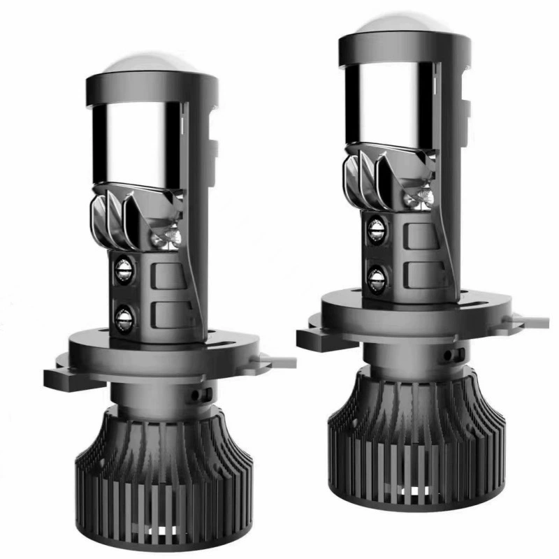 Автомобильная фара светодиодная лампа дальняя и ближняя интегрированная мотоциклетная двойная световая линза 40 Вт Модифицированная 25 мм Маленькая линза H4 H7