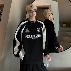卫衣男士2025春秋季新款美式高街重磅青少年潮牌圆领宽松男生外套