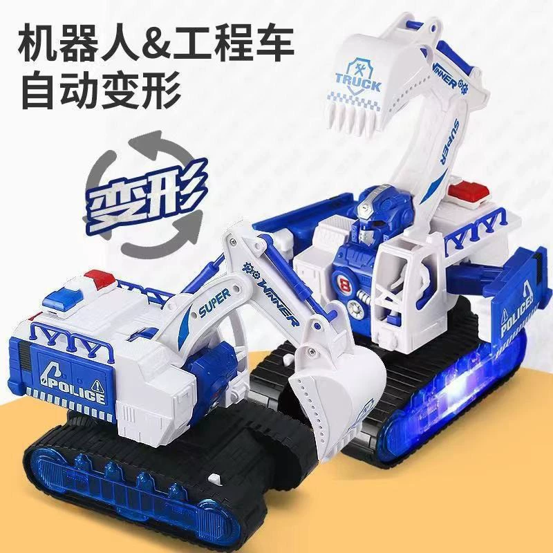 Electric excavator for boys, universal realistic toy car, Birthday gift