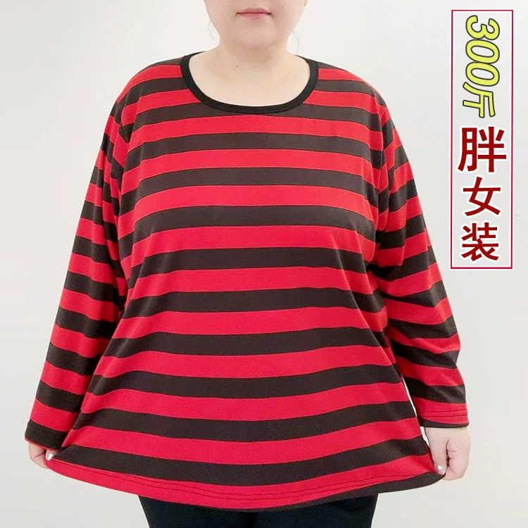 200 кг 300 кг женский большой размер толстый м вязаный широкий рукав футболка с толстым круглым вырезом свободная рубашка топ
