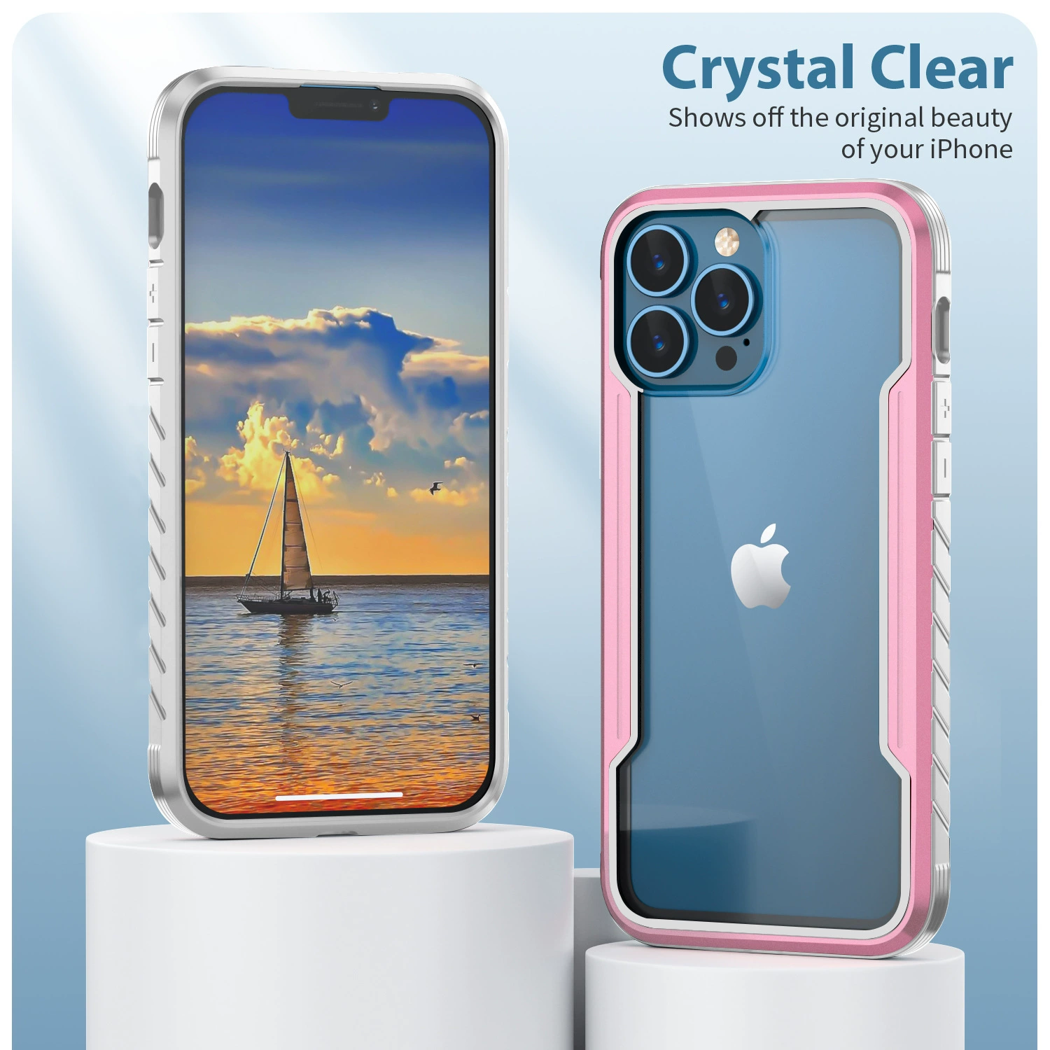 Подходит для iPhone14promax Blade 2-в-1 чехол для мобильного телефона с защитой от падения и столкновений, бронированный чехол с металлической рамкой 13pro