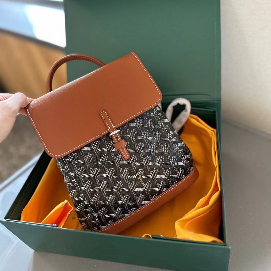 新款高版本Goryard戈雅大容量学生书包男女双肩包迷你背包旅行包