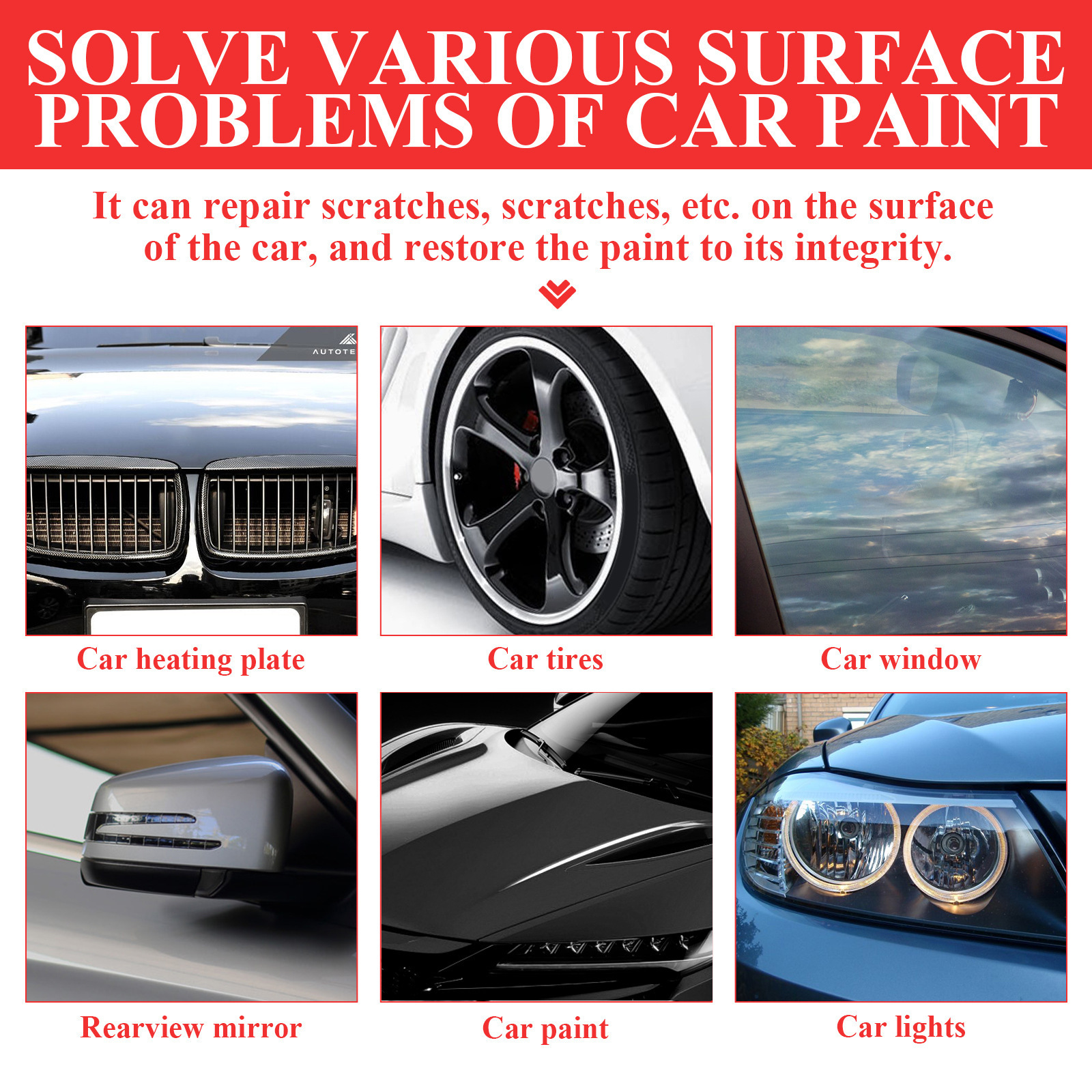 Rayhong Car Scratch Care Pen, Paint Repair Pen, Car Paint Surface Scratch Repair and Scratch Removal Pen