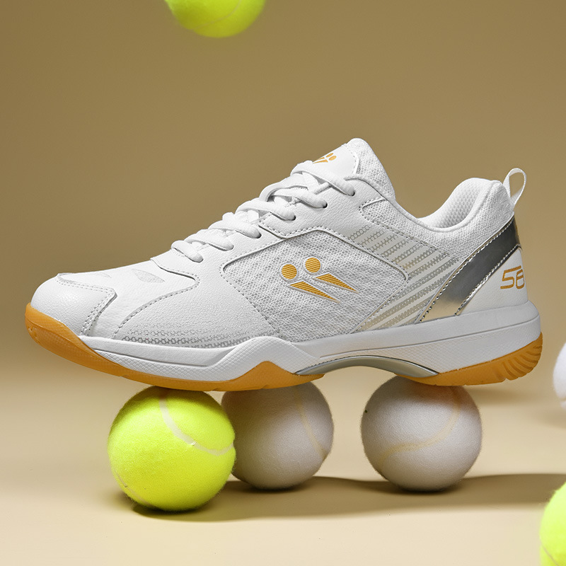 Nuevos zapatos de bádminton de malla transpirables profesionales para hombres y mujeres zapatos de entrenamiento anti-impacto transpirables zapatos deportivos antideslizantes resistentes al desgaste