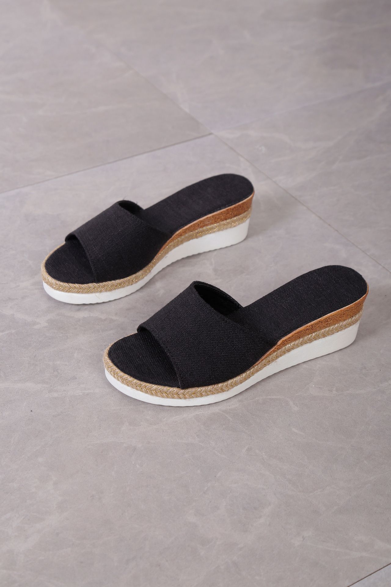 Women's Casual Rope Wedge Platform Sandals For Summer Beach_voghion.com