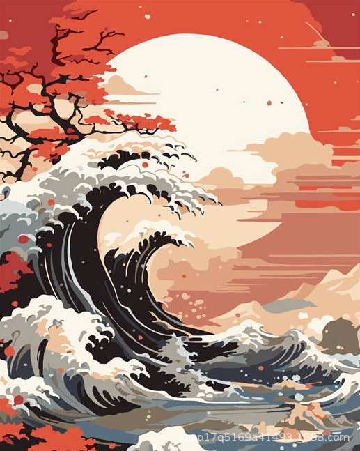 Pintura al óleo digital DIY pintura al óleo hecha a mano para colorear lona núcleo de pintura acrílica serie de estilo explosivo al por mayor y al por menor