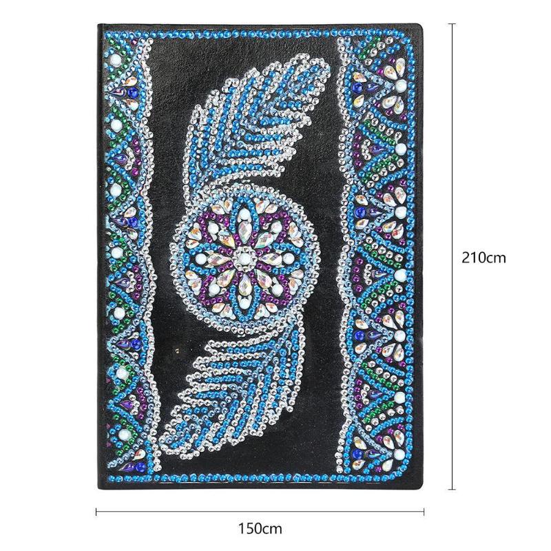 Cuaderno de dibujo de diamantes transfronterizos 5d punto diámetro pintura pegatinas de sexo opuesto mariposa DIY manual cuaderno de notas de cristal