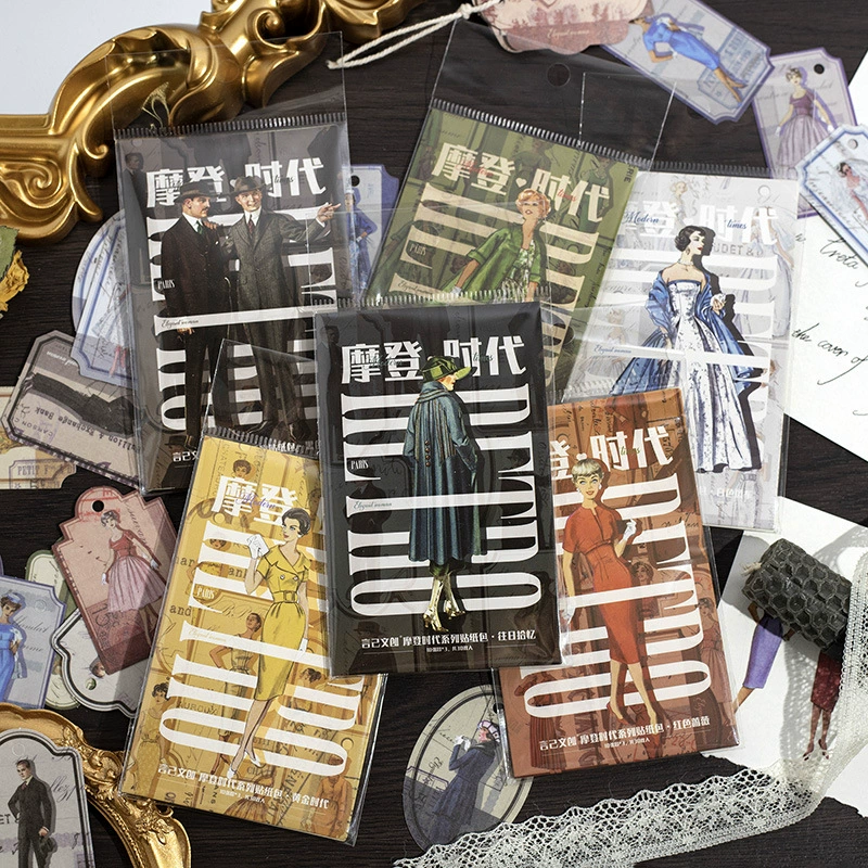 Ян Цзи Modern Times серии наклеек пакет Ностальгический ретро персонаж ручной счет DIY материал наклейка 30 8