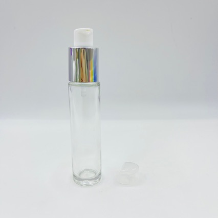 现货30毫升细长款BB霜轻雾持妆粉底液按压妆前乳分装瓶滴管精油瓶