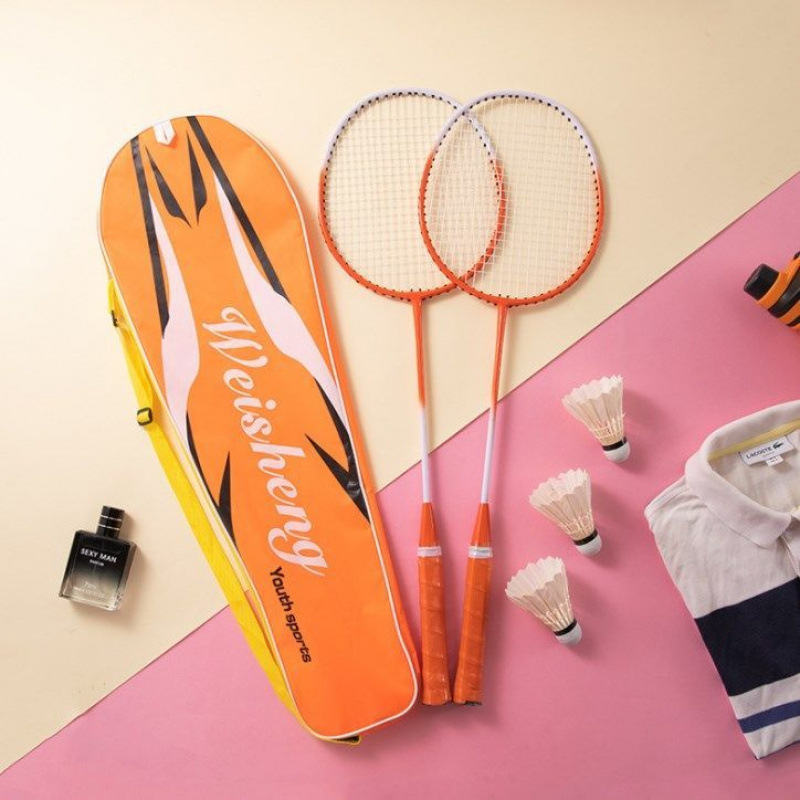 고급스러운 카본 일체형 오렌지 [무료 라켓백 + 볼 3개]