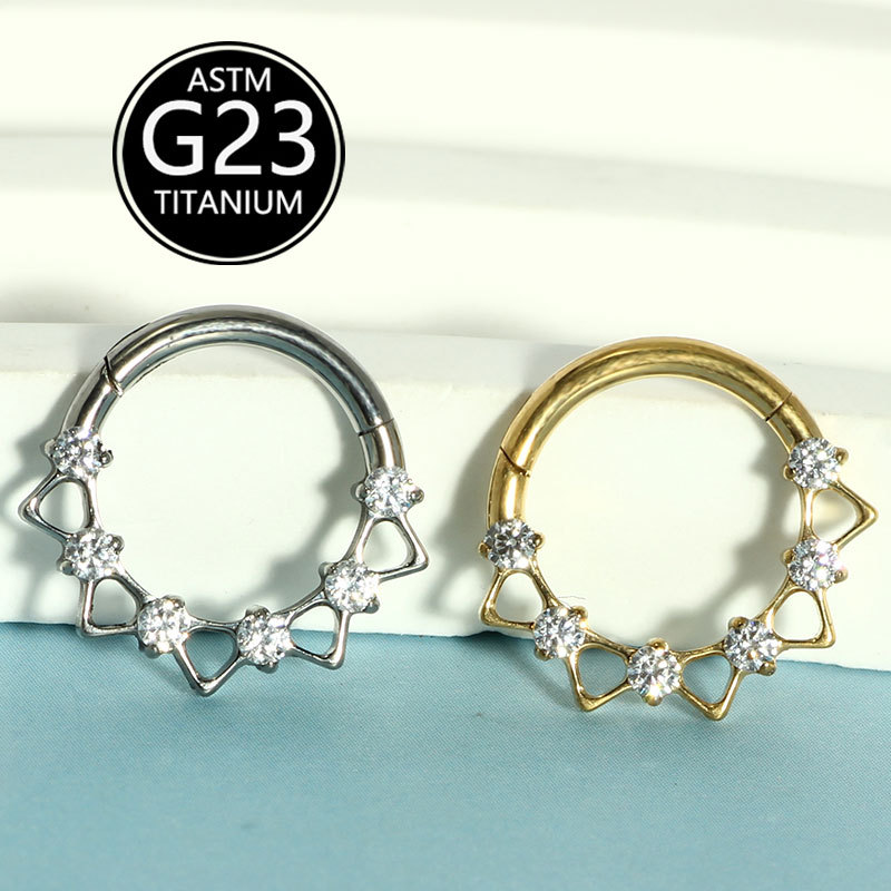 16G labret stud size and finish detail