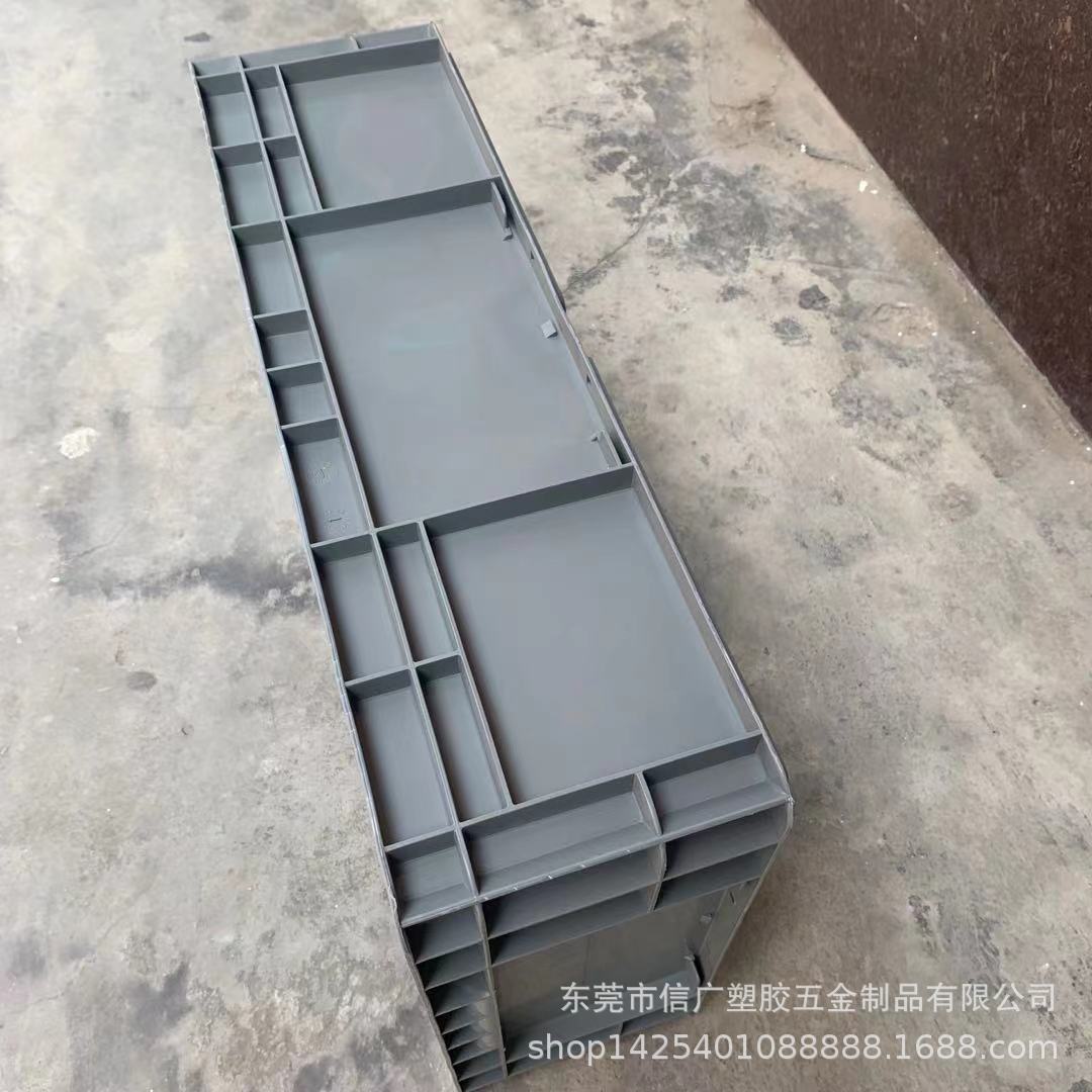 大号物流箱塑料EU周转箱子长方形灰色汽配运输工业中转收纳框加厚