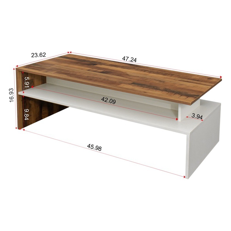 Simple pequeño apartamento sala de estar mesa de café moderno simple almacenamiento mesa de café SALA DE ALQUILER pequeño apartamento adecuado mesa de café