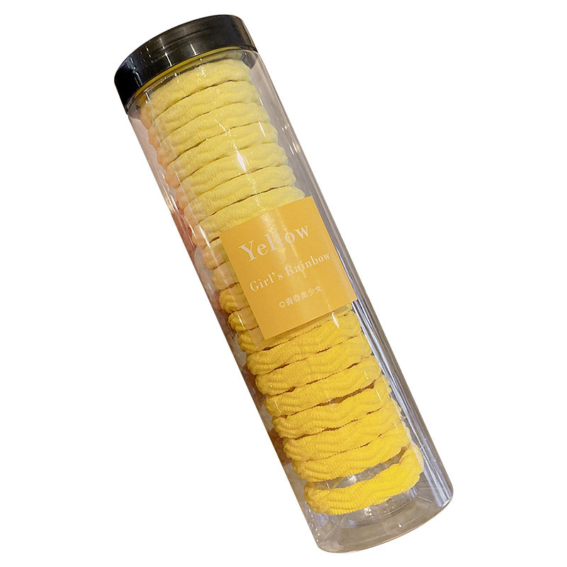 Cuerda de pelo simple banda de goma corbata de pelo femenina alta elástica duradera corbata de pelo tocado cuerda de pelo cubierta de cuero banda de pelo negro verano