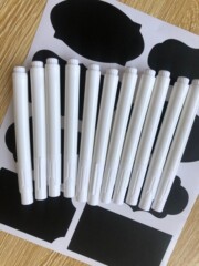 Erasable whiteboard marker with white LED light, liquid chalk, water-based, dust-free blackboard marker, glass acrylic pen