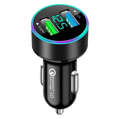 Mobil şarj cihazları — charger one drag two cigarette - digital-display-66w-super-fast-charge